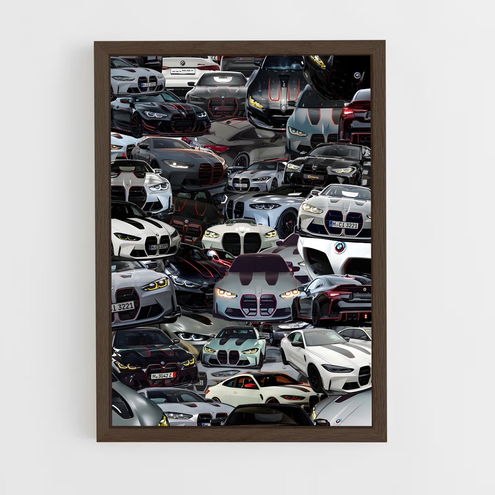 Poster Rassemblement Mécanique – affiche BMW (vue 5)